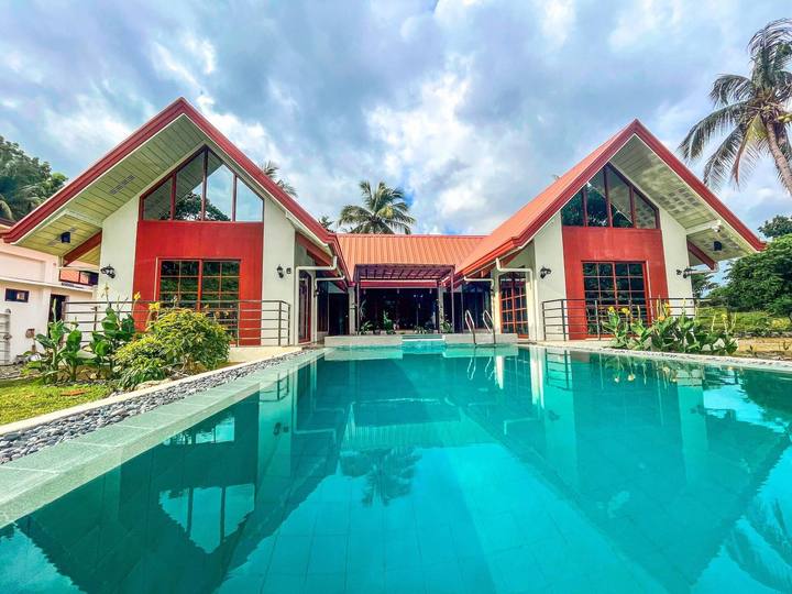 King's Manor — pool & garden: pool gables